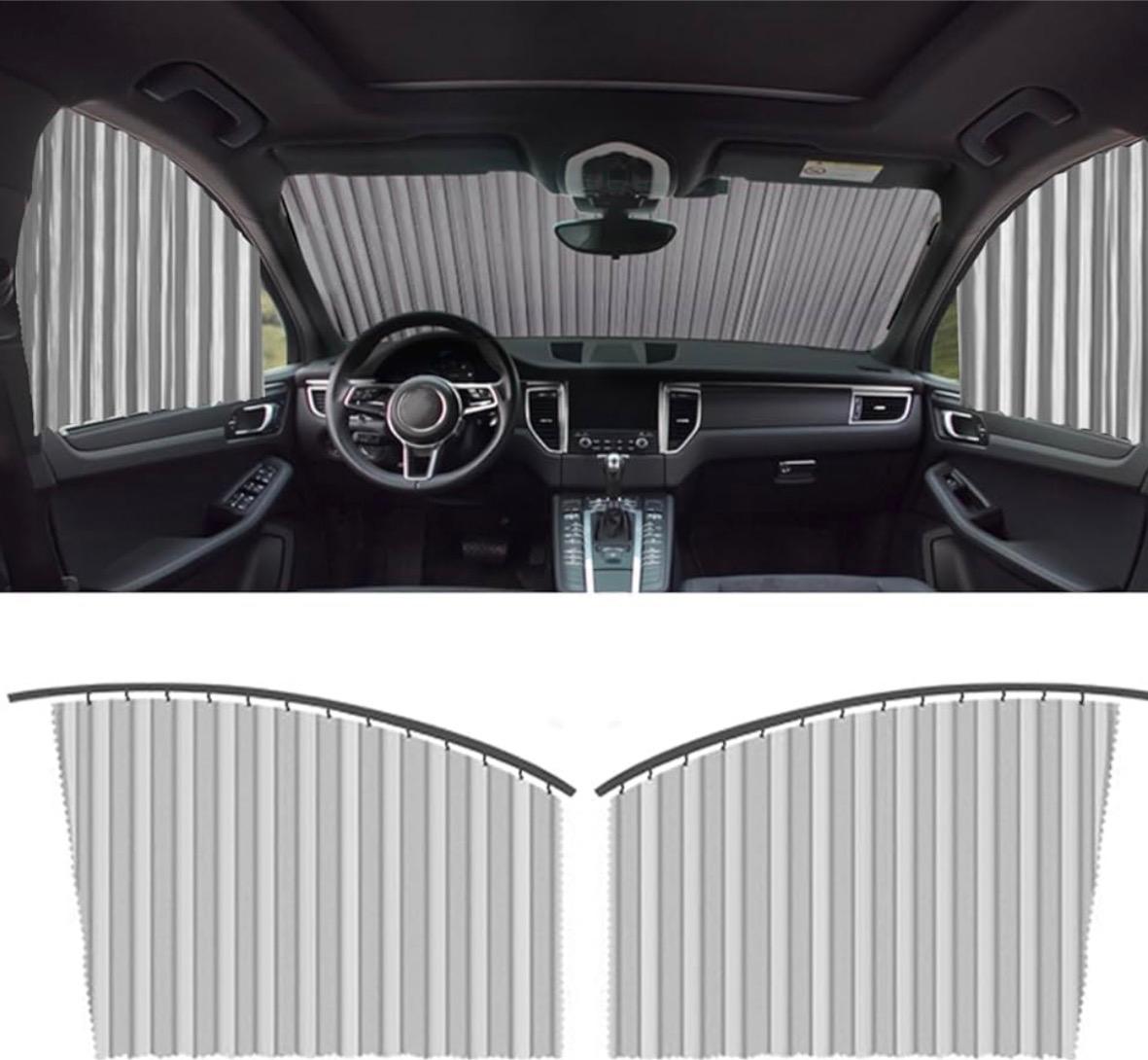 premium magnetic car window curtain